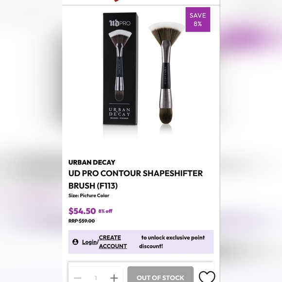 🆕️ URBAN DECAYUD PRO CONTOUR SHAPESHIFTER BRUSH (F113) - Picture 5 of 9